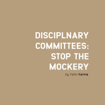 DISCIPLNARY COMMITTEES: STOP THE MOCKERY