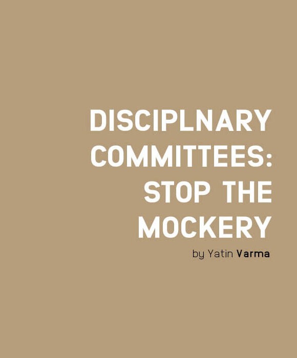 DISCIPLNARY COMMITTEES: STOP THE MOCKERY