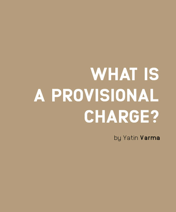 What is a provisional charge?